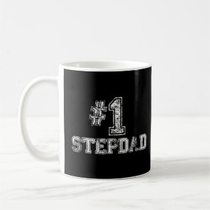 1 StepPappa Step Pappa nummer ett Fars dag-gåva Kaffemugg