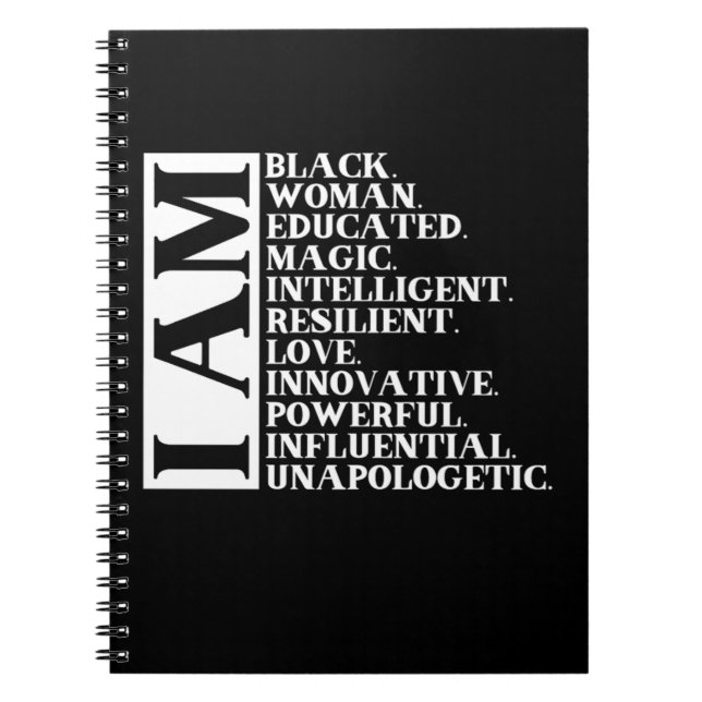 1 svart kvinna säger att jag är Manuel.Png Anteckningsbok (Framsidan)