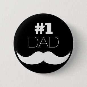 #1 Svartvit kräm i Pappa - nummer ett Knapp