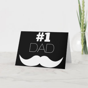 #1 Svartvit kräm i Pappa - nummer ett Kort