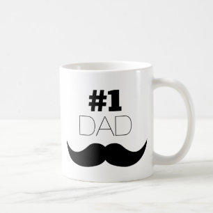 #1 Svartvit Pappa - nummer ett Kaffemugg