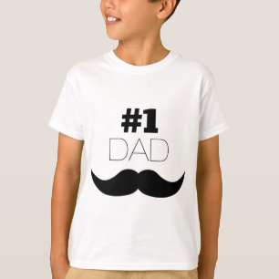 #1 Svartvit Pappa - nummer ett Tee