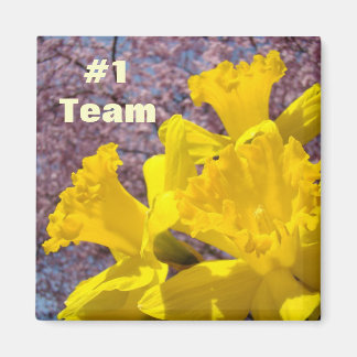 #1 Team magnet Ljust Gul Narciss Blommor