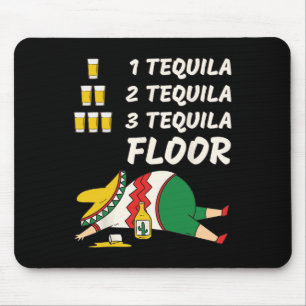 1 Tequila 2 Tequila 3 Tequila Golv - Funny Party Musmatta