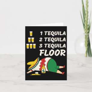 1 Tequila 2 Tequila 3 Tequila Golv - Rolig Fest Kort