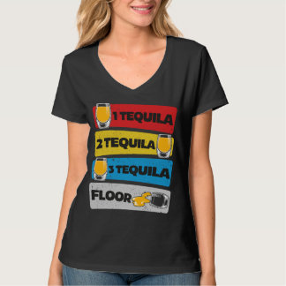 1 Tequila 2 Tequila 3 Tequila Golv T-Shirt