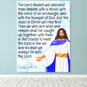 1 Tes. 4:16-17 Canvastryck