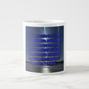 1 Tessalonikerbrevet 2:3-4 WEBU Mugg Jumbo Mugg