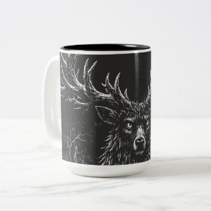 1. The Shadow Stag av BurnsInHell Två-Tonad Mugg
