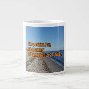 1 Thessalonikerbrevet 5:16-17 WEBU Mugg Jumbo Mugg