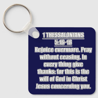 1 Thessalonikerbrevet 5:16-18 Fröj dig Be ständig Nyckelring