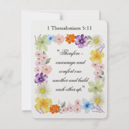 1 Thessaloniki 5:11 Julkort