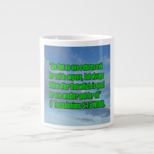 1 Thessaloniki 5:15 WEBU Mugg Jumbo Mugg