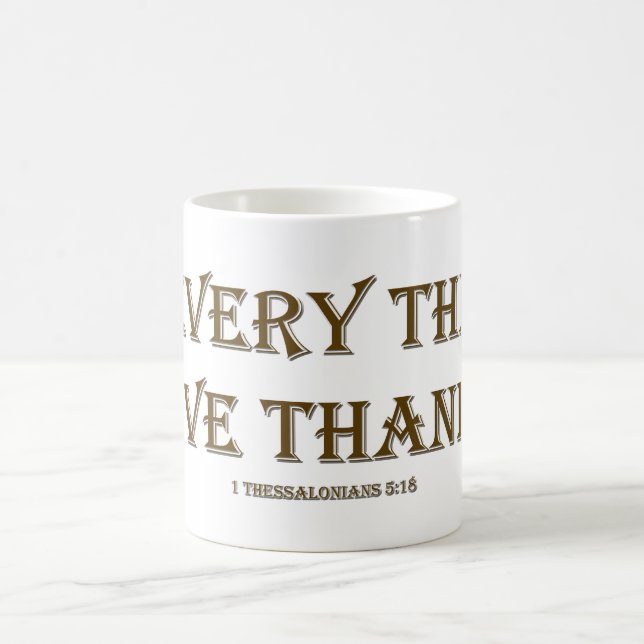 1 Thessaloniki 5:18 Kaffemugg (Center)