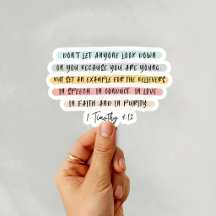 1 Timoteus 4:12 Kristen ungdomsbibelvers