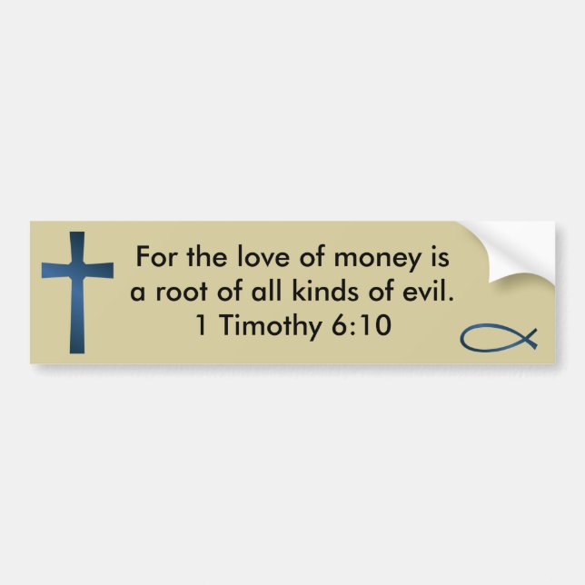 1 Timoteus 6:10 Bildekal (Framsidan)