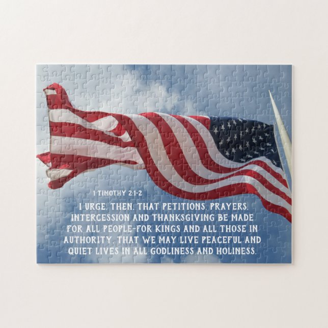 1 Timothy 2:1-2 Prayers... för makthavarna Pussel (Horisontell)