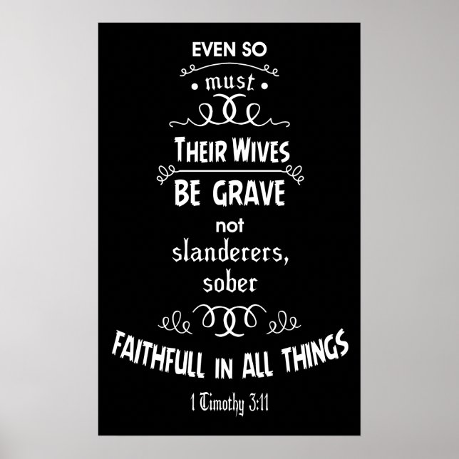 1 Timothy 3:11 Poster (Framsidan)