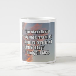 1 Timothy 3:11 WEBU Mugg Jumbo Mugg