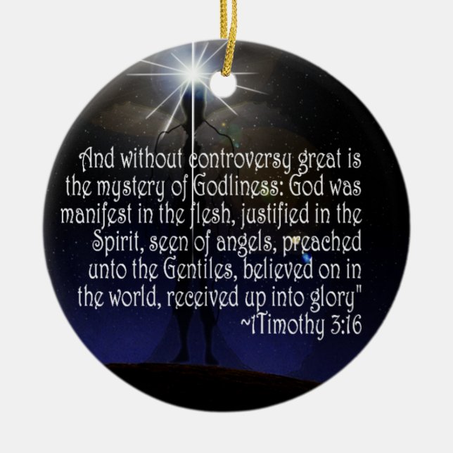 1 TIMOTHY 3:16 SCRIPTURE ORNAMENT JESUS (Framsidan)