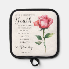 1 Timothy 4:12 - Youth Bible Verse Flower