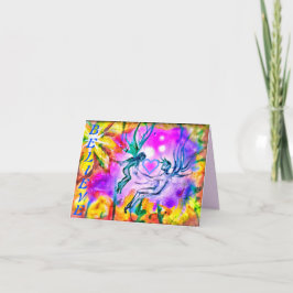 1 TROVÄRT ÄLVOR SMÅGRA GREETKORT KORT