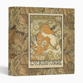 1 tum Allt-i-ett Art Nouveau Morris pärm