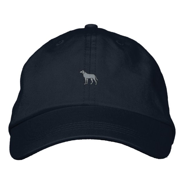 1 tum Hund Broderad Keps (Framsida)