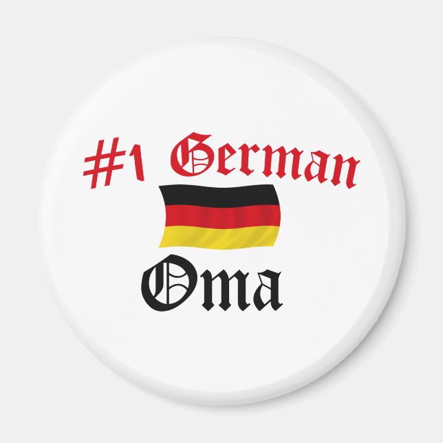 #1 Tysk Oma Magnet (Framsidan)