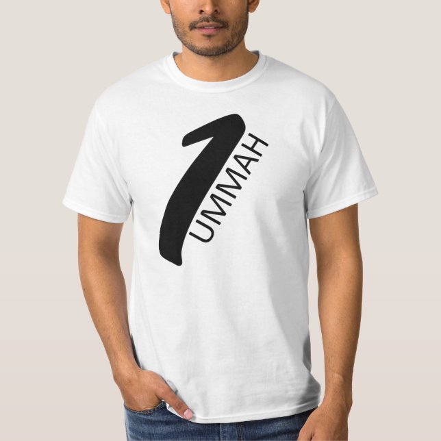 1 Ummah Tee Shirt (Framsida)