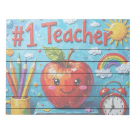 #1 Uppskattningsillustration för lärarupplevelse Anteckningsblock