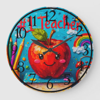 #1 Uppskattningsillustration för lärarupplevelse Stor Klocka
