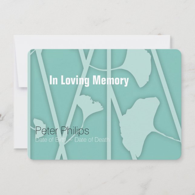 1 välj din bakgrundsfärgminnesgudstjänst inbjudningar (Framsida)