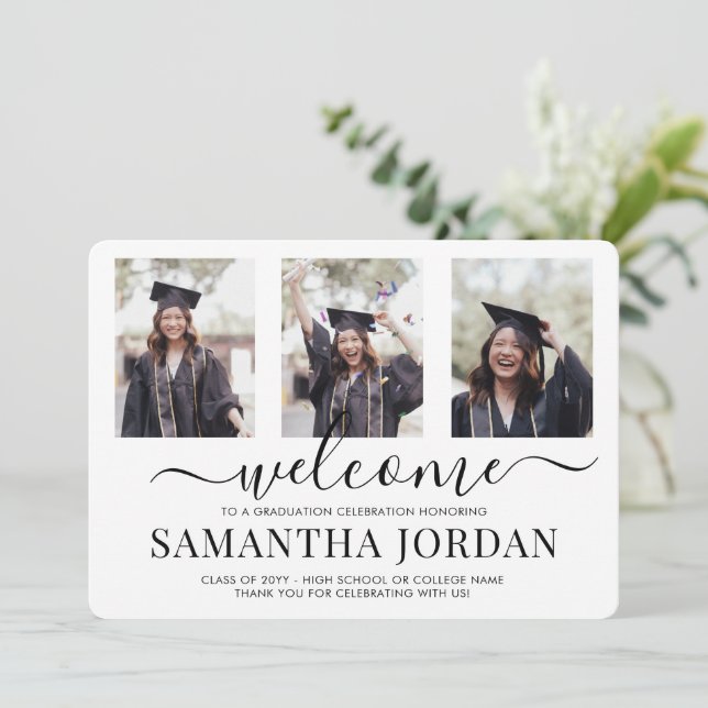 1 välkomstsida för Studentfest 3 Foto (Stående Fram)