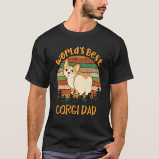 1 Världens Bästa Corgi Pappa T Shirt