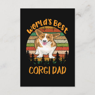 1 Världens Bästa Corgi Pappa Tilläggskort
