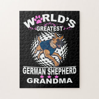 1 Världsmästare German Shepherd Grandma Pussel