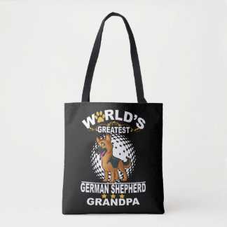 1 Världsmästare German Shepherd Grandpa Tygkasse