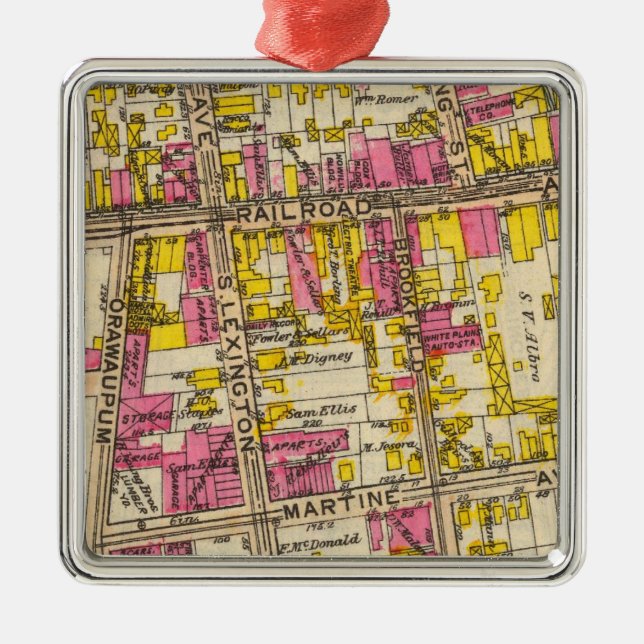 1 White Plains Julgransprydnad Metall (Framsidan)