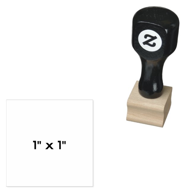 1" x 1" stämpel (Stämplad)