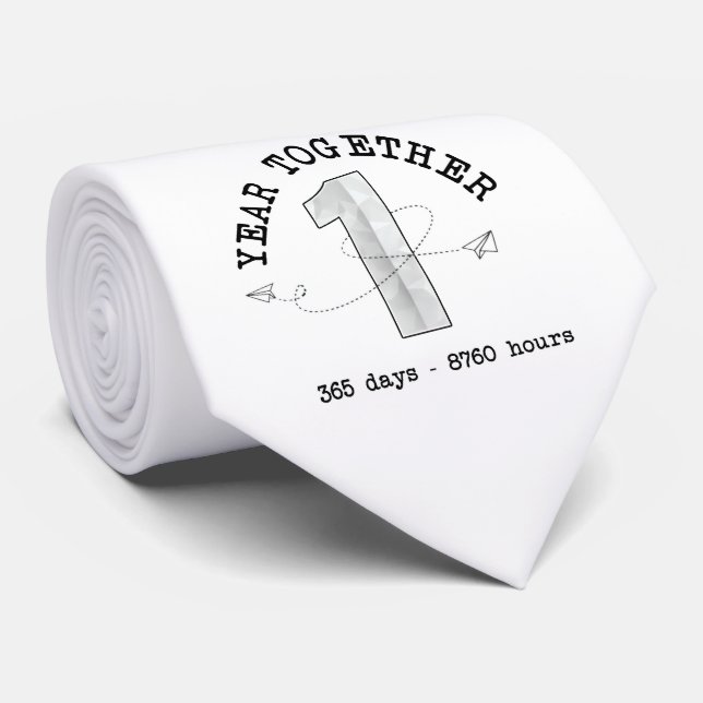 1 Year Together - First Anniversary Celebration Slips (Rullad)