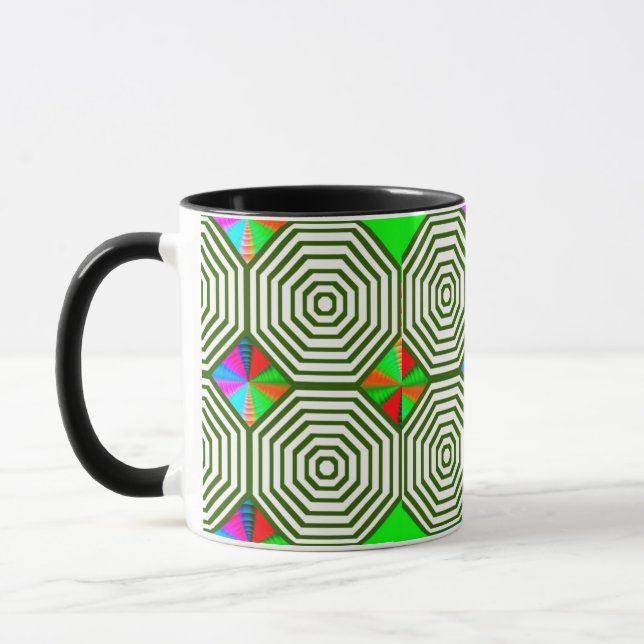 1Färgrik Digital Design Kombimugg – Perfekt Storle Mugg (Vänster)