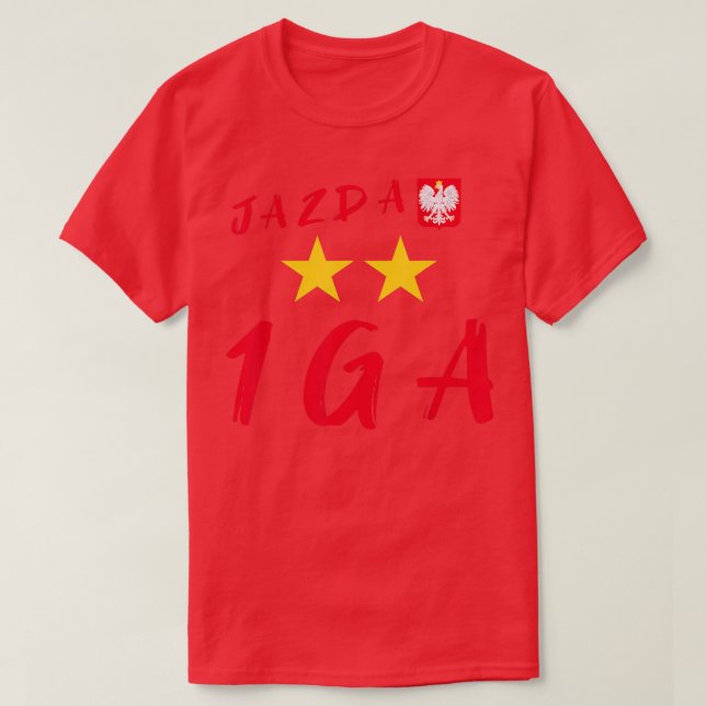 1GA Polskt tennis Number One Jazda T Shirt (Design framsida)