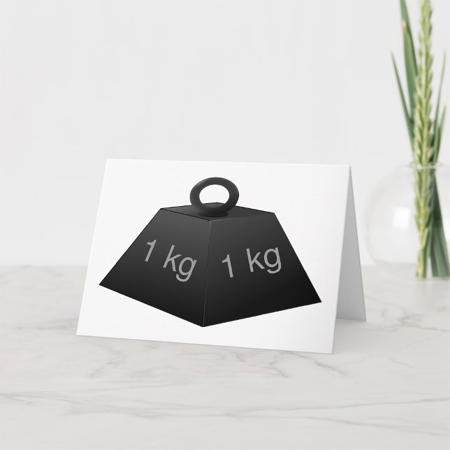 1KG Viktningshälsningskort Kort (Skapare uppladdad)