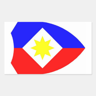 1LK sticker met ster Rektangulärt Klistermärke