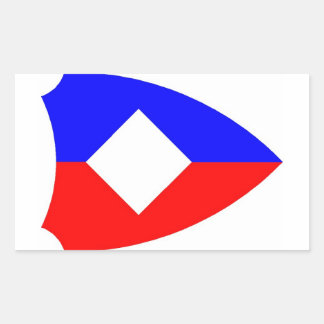 1LK zonder ster Rektangulärt Klistermärke