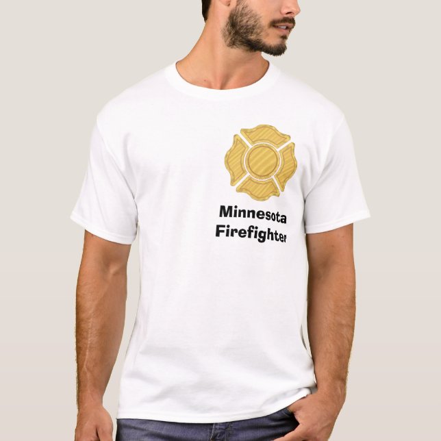 1LOGO11 MinnesotaFirefighter Tee Shirt (Framsida)