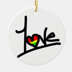 1love julgransprydnad keramik