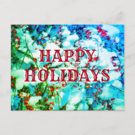 1LYCKLIG HELGDAG BERRIES POSTCARD-vågrät Vykort