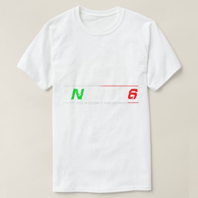 1N23456 Motorcykel T Shirt (Design framsida)